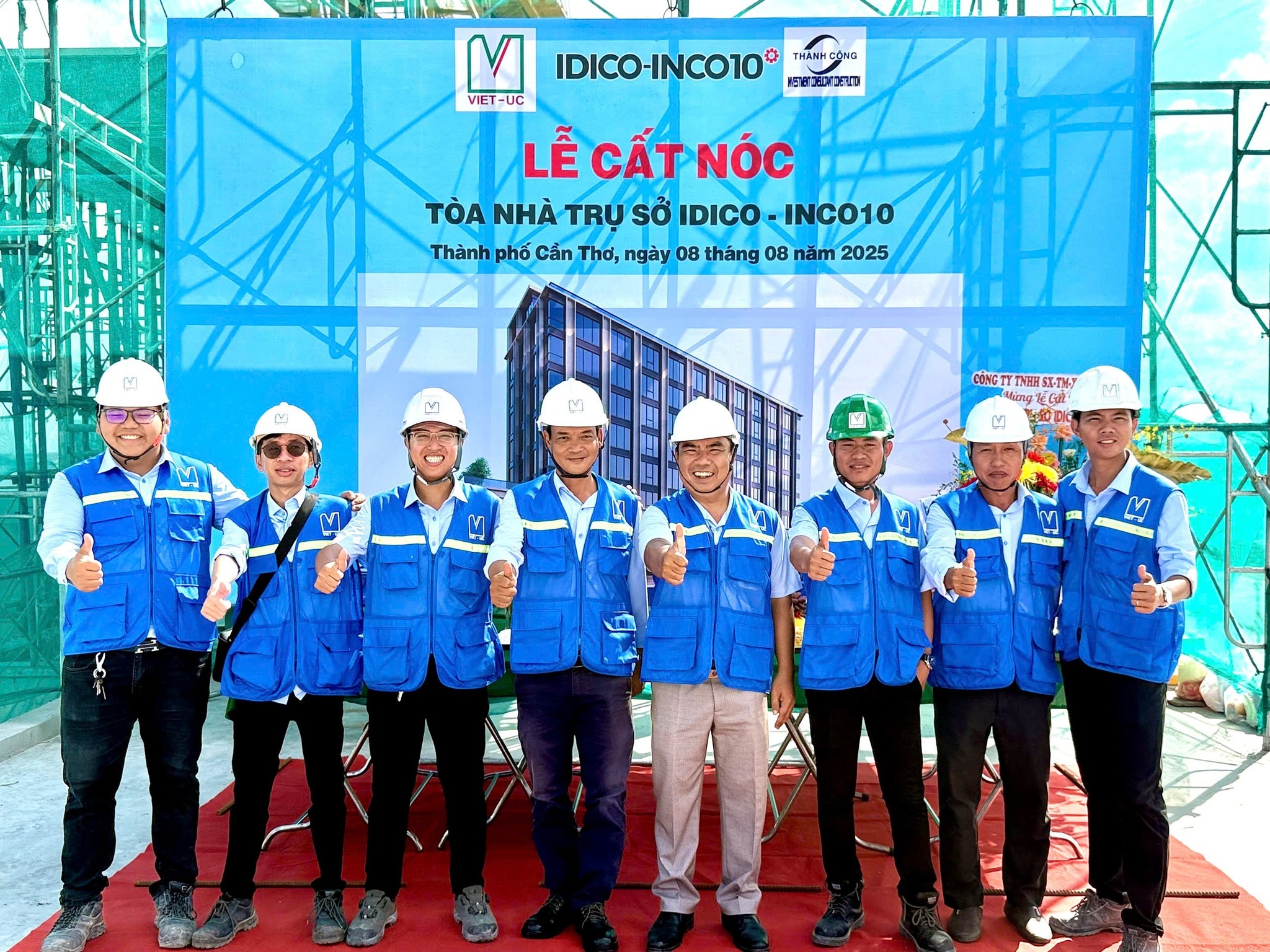 Việt - Úc cất nóc Tòa nhà trụ sở IDICO - INCO10 đúng tiến độ